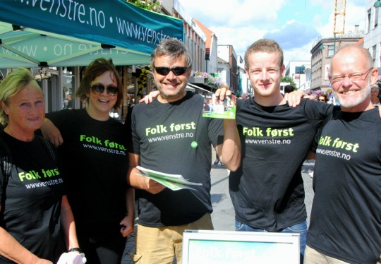 Kristiansand Venstre på stand 13/8