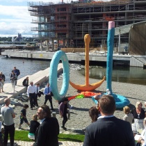 Tjuvholmen - skulptur laget av Franz West