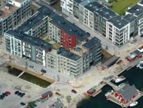  Eksempel på karré-bebyggelse. Sluseholmen i København.
