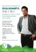 Plakat til dialogmøte med Abid Raja i Nes