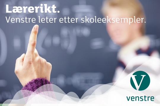 banner - stort - Lærerikt. Venstre leter etter skoleeksempler. Skolekampanje høst 2012