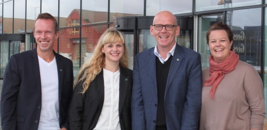  F.v.: Pål Koren Pedersen (3.), Kristin Øygarden (2.), Hans Antonsen (1.) og Eva Kvelland (4.)