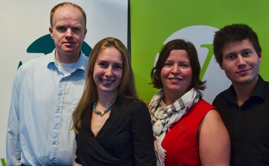  De topp fire kandidatene. Fra venstre: Svein Abrahamsen, Iselin Nybø, Anja Berggård Endresen og Kjartan Alexander Lunde.