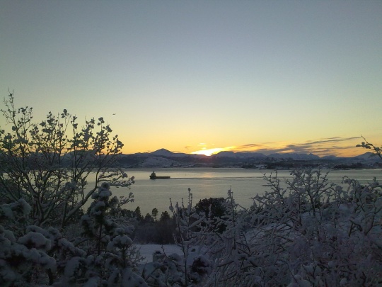 Bremsnesfjorden vinter