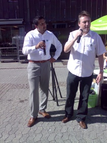 Inge og Abid holder appell