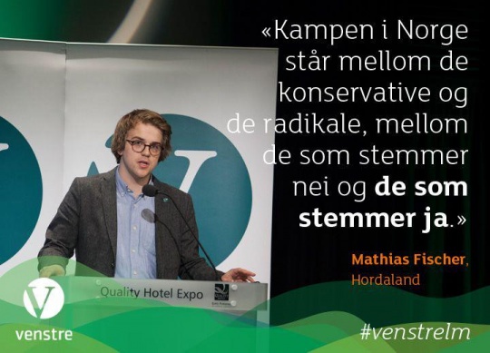Mathias Fischer på landsmøtet 2013