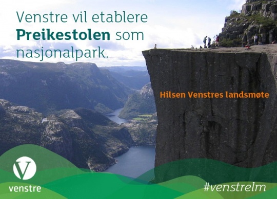 Rogaland Venstre, Preikestolen