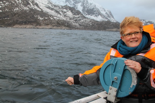  Trine Skei Grande i Lofoten i våres.