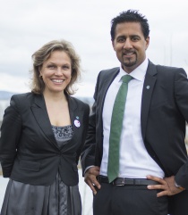 Siri Engesæth og Abid Q. Raja