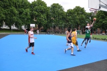Basketbanen på Lille Bislett er allerede i flittig bruk