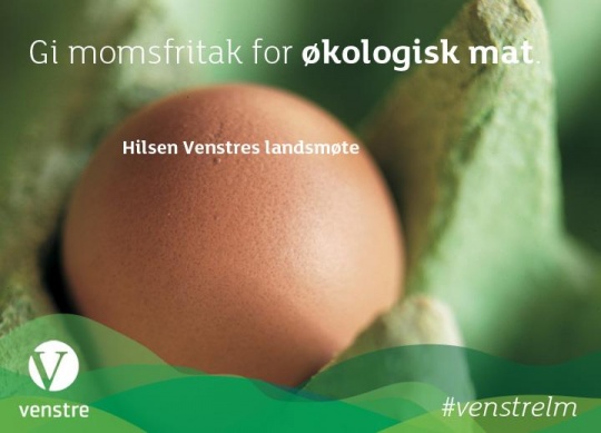 Venstre vil gi momsfritak for økologisk mat.