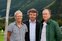  Hemsedal Venstres styre: f.v. Knut Terje Venås, lokallagsleder Steinar Bleken og Jan PB Rutgerson