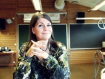 Trine Noodt på skolen