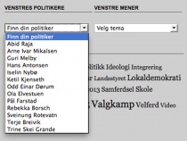 Meny: Politikere