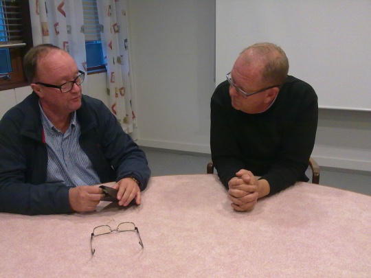  Lokallagsleder Andreas Sandvik og nyvalgt stortingsrepresentant Pål Farstad