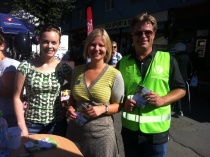 Valgstand på Røa 2013 - Guri, Anne Siri, Rolf Johan