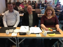 Sondre Jørgensen, Kjetil Dalland, Gro Helene Klingenberg. Ruben Strømsnes er ikke med på bildet.