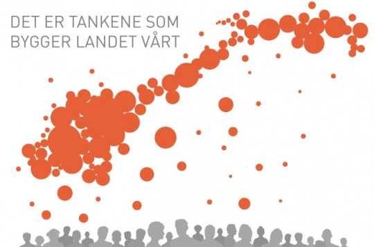 Det er tankene som bygger landet vårt