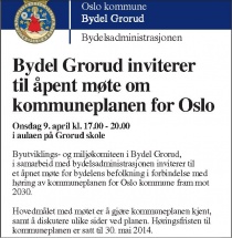 Åpent møte, kommuneplan