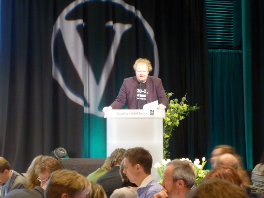 Knut O. Eldhuset taler på Landsmøte 2014