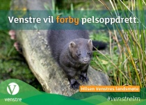 Venstre vil forby pelsdyroppdrett.