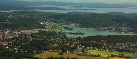 Sandefjord fra luften