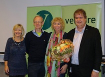  Fra v.: Karin S. Frøyd, Dag N. Kristoffersen, Aina Dahl og Kåre Pettersen
