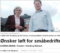 Anette Tønsberg og Oluf Schou