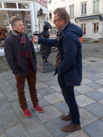 Arnt Gunnar Tønnessen (V) intervjues av Svein Sundsdal, NRK Sørlandet
