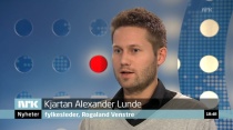  Leder i Rogaland Venstre, Kjartan Alexander Lunde.