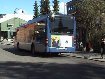 Buss med reklame