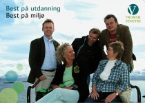 Plakat Tromsø Venstre 5 på topp