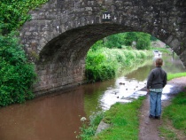 Monmouthshire & Brecon Canal ved Crickhowell