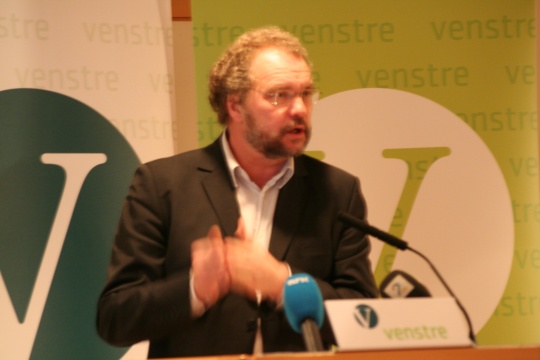  Venstre-leder Lars Sponheim besøker Oslo Venstres årsmøte fredag
